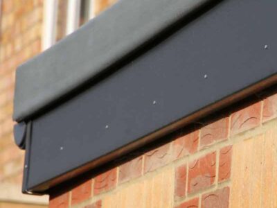 Black PVC fascias soffit the Southwest