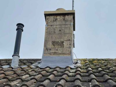 Repair to Chimney Lead at base of Chimney the Southwest