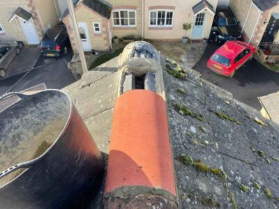 Replacement of hip tiles on roof apex - the Southwest Roofing