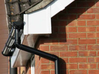 PVC Black Guttering, White Soffits the Southwest