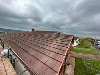 New roof tiled roof at property in the Southwest