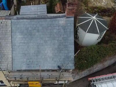 Tiled roof replaced on end terraced property in the Southwest